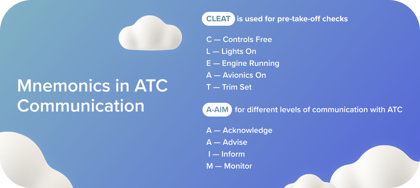 Mnemonics in ATC