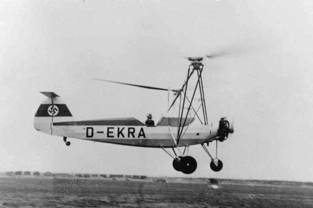 Focke-Wulf FW-61 first test flight June 26 1936